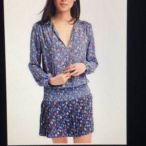 NWT Gap Floral pleated dress L